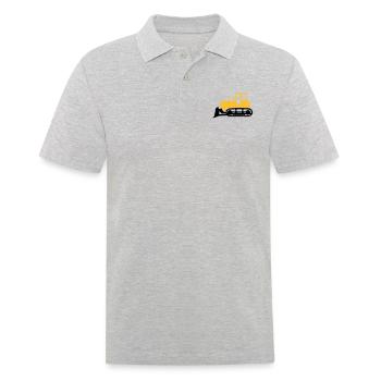 Bulldozer - Men's Polo Shirt - heather grey - Front - Kai (181cm)