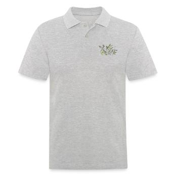 List - Men's Polo Shirt - heather grey - Front - Kai (181cm)