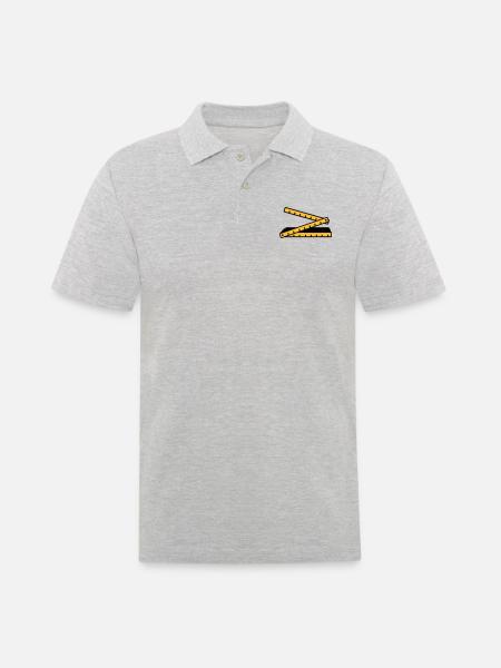 Folding rule - Men's Polo Shirt - heather grey