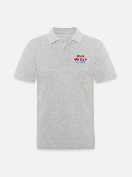Artiste - Polo Homme - gris chiné