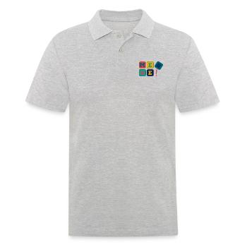 Merde! - Nicht mit mir! - Männer Poloshirt - Grau meliert - Vorne - Kai (181cm)