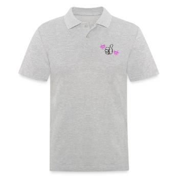 ELUE meilleure maman - Polo Homme - gris chiné - Devant - Kai (181cm)