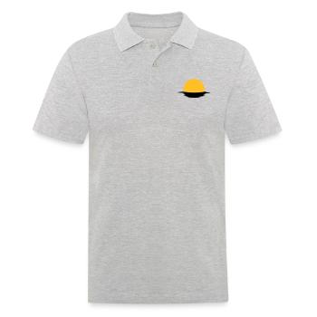 Sonne - Männer Poloshirt - Grau meliert - Vorne - Kai (181cm)