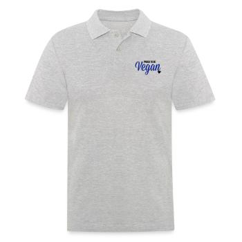Vegan - Men's Polo Shirt - heather grey - Front - Kai (181cm)