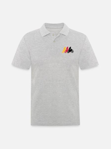 motocross - Men's Polo Shirt - heather grey