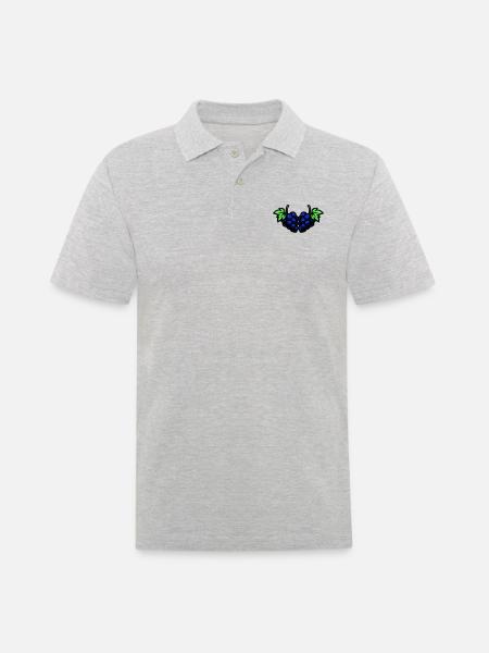Grapes Grapes - Men's Polo Shirt - heather grey