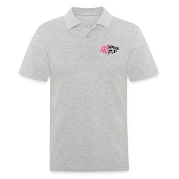 perspektive girls just wanna have fun spruch text - Männer Poloshirt - Grau meliert - Vorne - Kai (181cm)