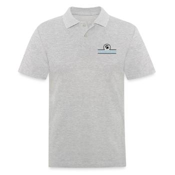 team_gassi_002 - Männer Poloshirt - Grau meliert - Vorne - Kai (181cm)