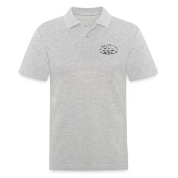 Wo ein Wille ist, ist eine Welle - Männer Poloshirt - Grau meliert - Vorne - Kai (181cm)