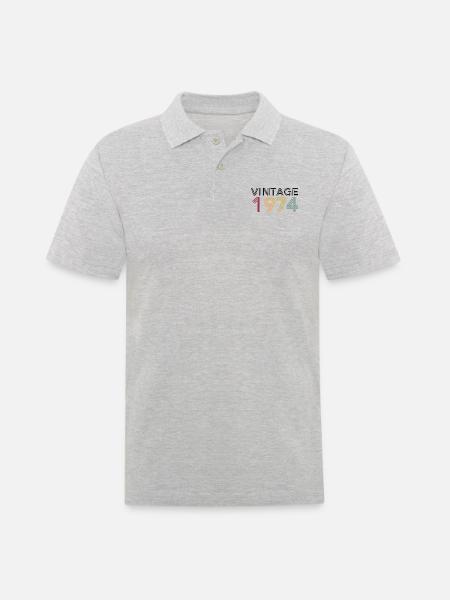 Millésime 1974 - Polo Homme - gris chiné