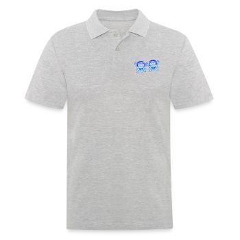 2 DJ Party Horreur Monstre Alien Alien Équipe - Polo Homme - gris chiné - Devant - Kai (181cm)