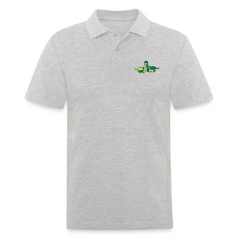 familie geschwister liebe verliebt paar pärchen 2 - Männer Poloshirt - Grau meliert - Vorne - Kai (181cm)