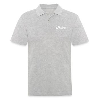 Moin! - Männer Poloshirt - Grau meliert - Vorne - Kai (181cm)