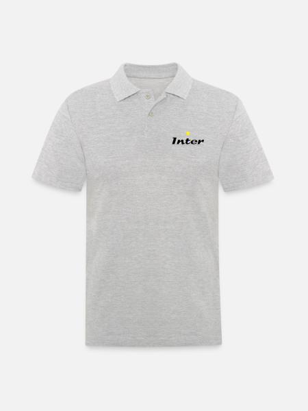 inter_02 - Men's Polo Shirt - heather grey
