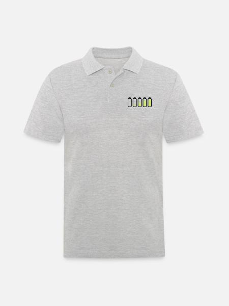 battery_loading - Men's Polo Shirt - heather grey