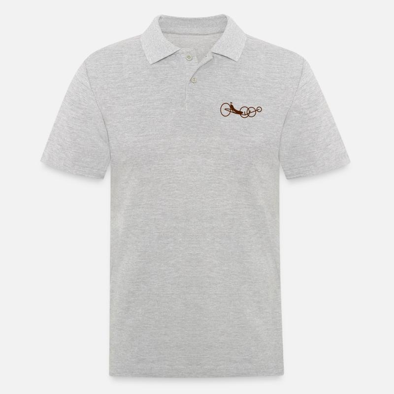 ICE Vortex - Männer Poloshirt - Grau meliert