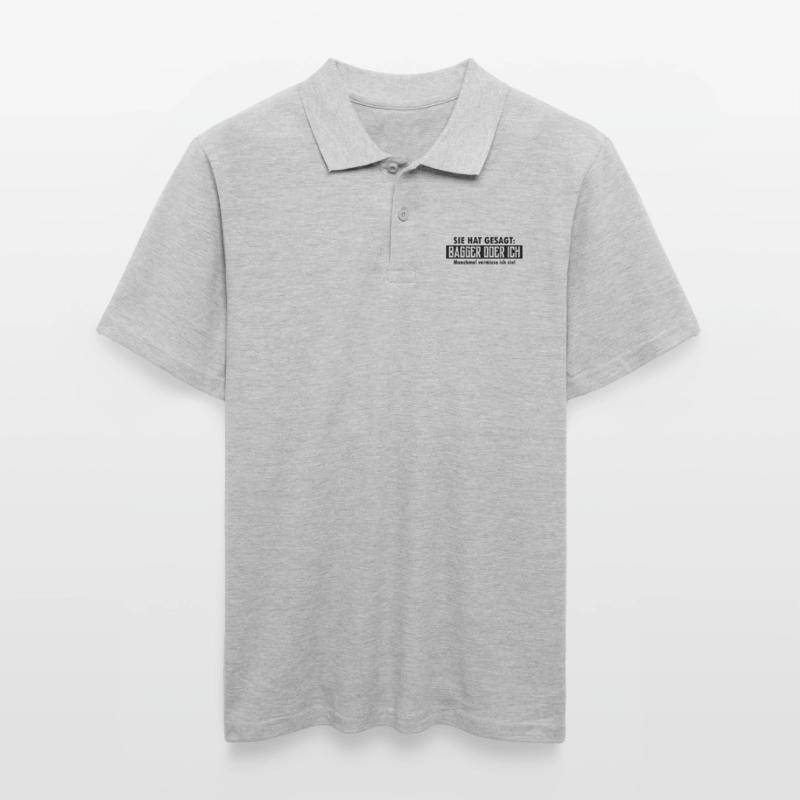 bagger oder ich Männer Poloshirt