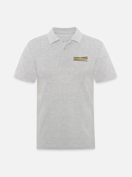 Security tape blocking zone - Men's Polo Shirt - heather grey
