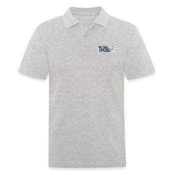 Marseille design stylisé BD - Polo Homme - gris chiné - Devant - Kai (181cm)