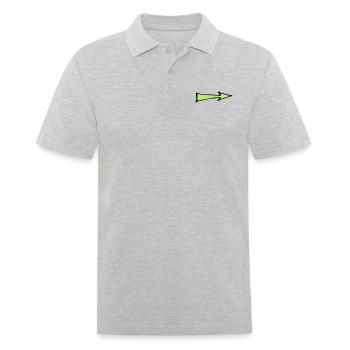 Flèche verte - Polo Homme - gris chiné - Devant - Kai (181cm)