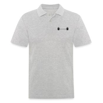 Bodybuilder Gewichtheben Pommes Frites - Männer Poloshirt - Grau meliert - Vorne - Kai (181cm)