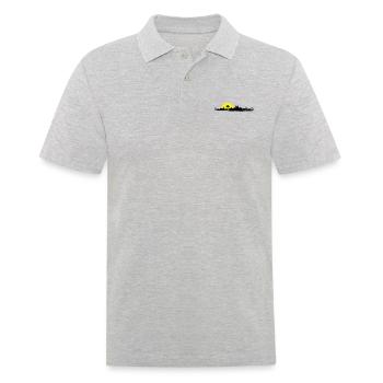 Skyline - Palma de Mallorca - Männer Poloshirt - Grau meliert - Vorne - Kai (181cm)