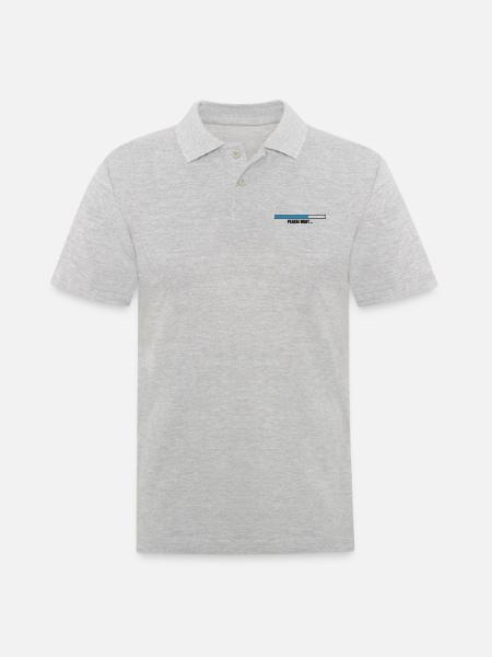 poutres please large loading chargeur télécharger - Polo Homme - gris chiné