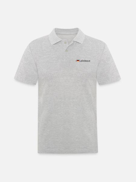 I love Labskaus - Men's Polo Shirt - heather grey