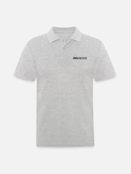 trust the process Quote - Men's Polo Shirt - heather grey