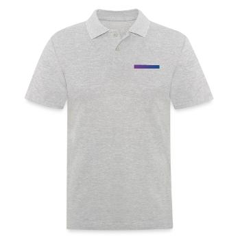Gradient Purple & Blue - Men's Polo Shirt - heather grey - Front - Kai (181cm)