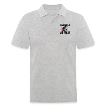 Bouvier bernois - Polo Homme - gris chiné - Devant - Kai (181cm)