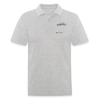 zaehfix - Männer Poloshirt - Grau meliert - Vorne - Kai (181cm)