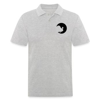 Truthahn - Männer Poloshirt - Grau meliert - Vorne - Kai (181cm)