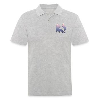 Fox Silhouette Forêt Nature Animal Renard Roux Forêt Animal - Polo Homme - gris chiné - Devant - Kai (181cm)