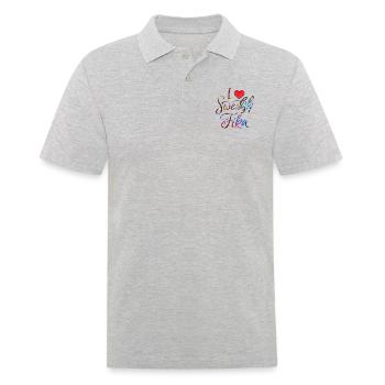 Suède Suède Viking Norden Scandinavie fika - Polo Homme - gris chiné - Devant - Kai (181cm)