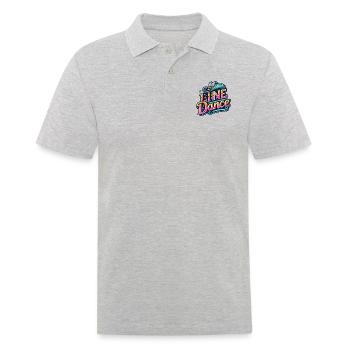 Colorful Line Dance Design - Men's Polo Shirt - heather grey - Front - Kai (181cm)