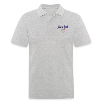 père-fect - Polo Homme - gris chiné - Devant - Kai (181cm)