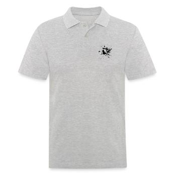 Basketball Dribble Man Noir - Polo Homme - gris chiné - Devant - Kai (181cm)