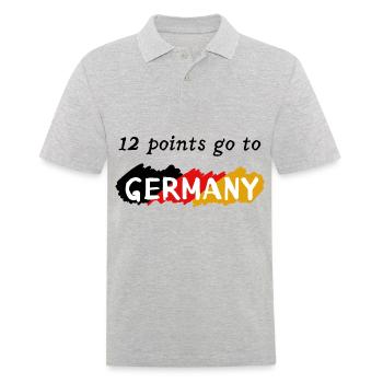 12 points pour l’Allemagne - Polo Homme - gris chiné - Devant - Kai (181cm)