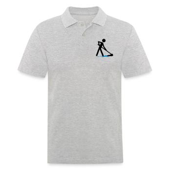 Cleaning The Floor - Men's Polo Shirt - heather grey - Front - Kai (181cm)