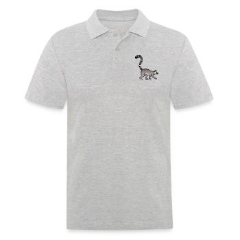 Lemurien / Lemur 02 - Polo Homme - gris chiné - Devant - Kai (181cm)