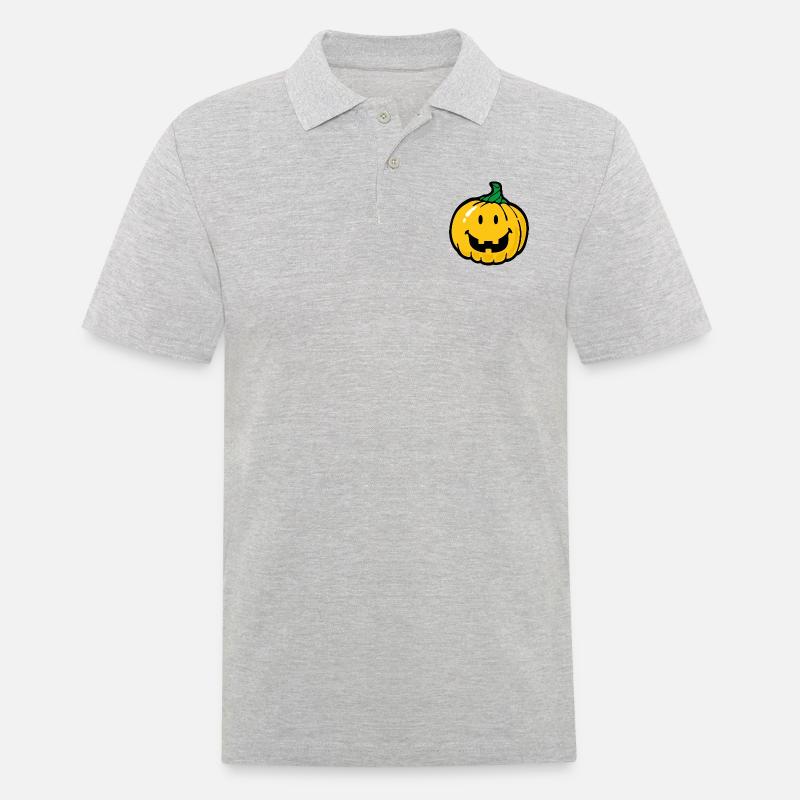 Halloween sorridente - Polo da uomo - grigio melange
