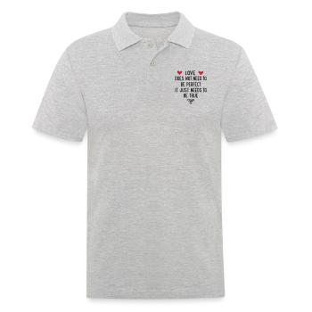 amour - Polo Homme - gris chiné - Devant - Kai (181cm)