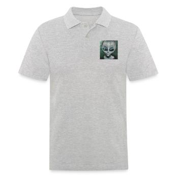 Alien - Men's Polo Shirt - heather grey - Front - Kai (181cm)