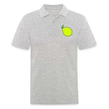 lemon - Men's Polo Shirt - heather grey - Front - Kai (181cm)