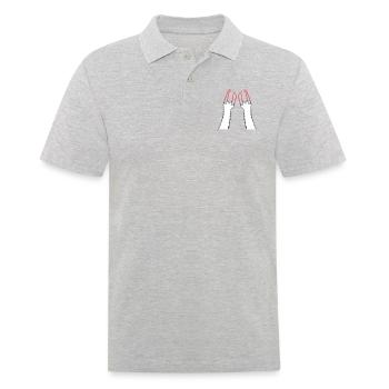 Chats, Griffes, Pattes, Pattes, Griffes, Griffures, Rayures - Polo Homme - gris chiné - Devant - Kai (181cm)