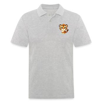 tiger2 - Polo Homme - gris chiné - Devant - Kai (181cm)