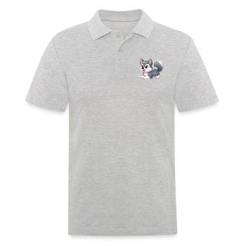 wolf 15 - Polo Homme - gris chiné - Devant - Kai (181cm)