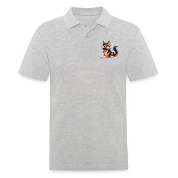 berger allemand 10 - Polo Homme - gris chiné - Devant - Kai (181cm)