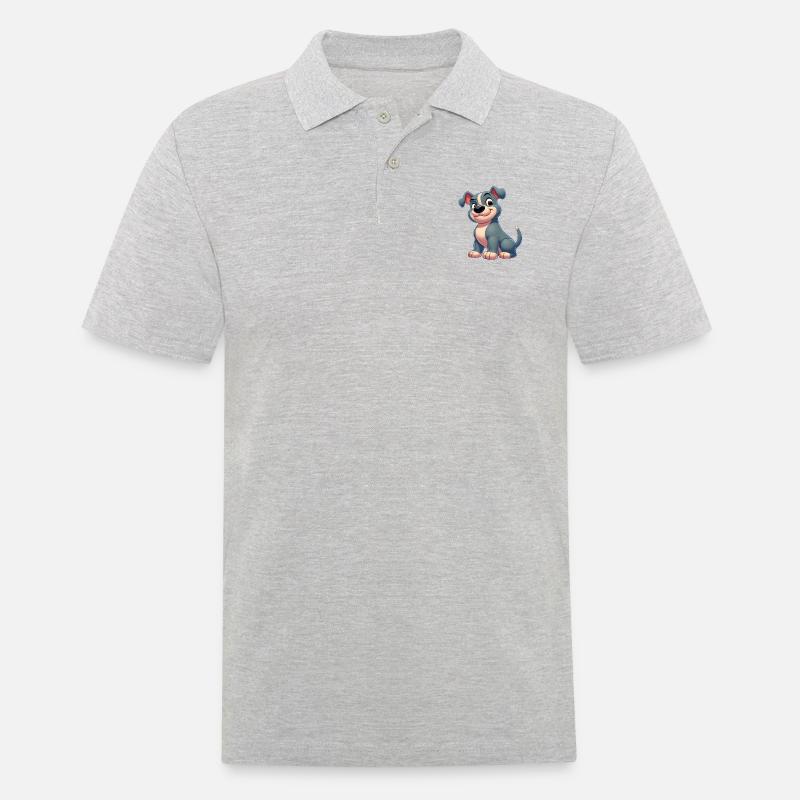 Pitbull 2 - Männer Poloshirt - Grau meliert